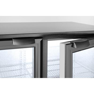 Zadní barová dvoudveřová chladnička, Arktic, 158L, Černá, 230V/160W, 900x530x(H)870mm | 235829